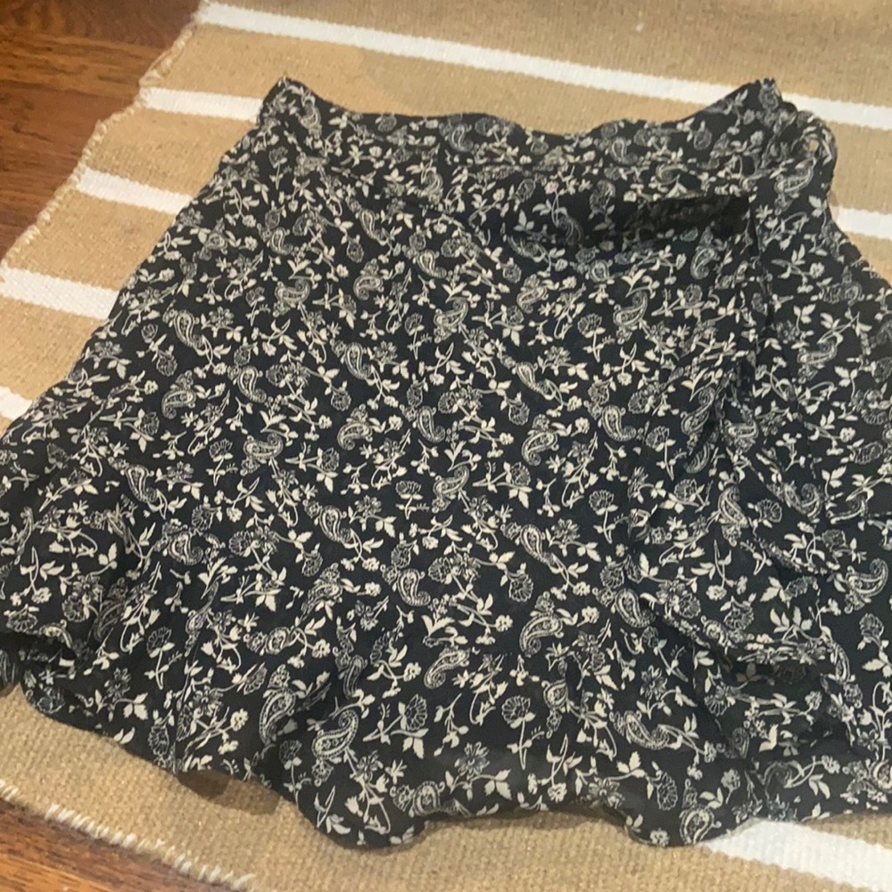 Black Wrap Skirt